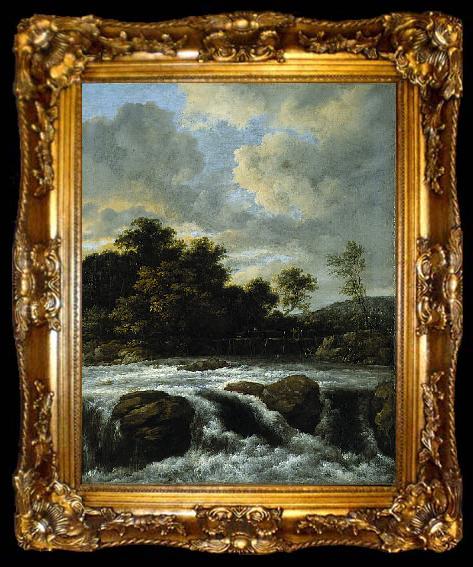 framed  Jacob Isaacksz. van Ruisdael Landscape with Waterfall, ta009-2